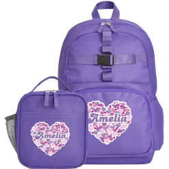 Fun Graphic Purple Backpack Collection
