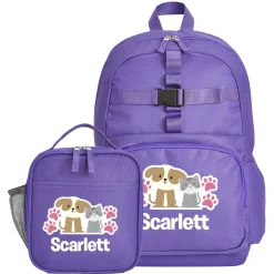 Fun Graphic Purple Backpack Collection