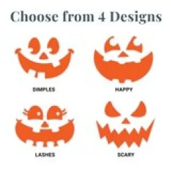Funny Faces Reflective Drawstring Treat Bag