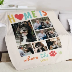 Furever Home Multi-Photo Plush Blanket