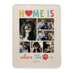 Furever Home Multi-Photo Plush Blanket