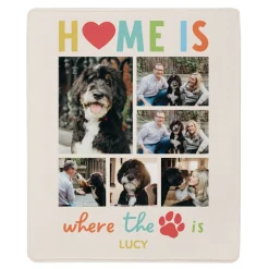 Furever Home Multi-Photo Plush Blanket