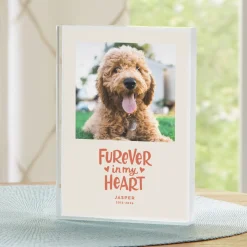 Furever In My Heart Photo Glass Block