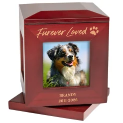 Furever Loved Rotating Photo Pet Urn
