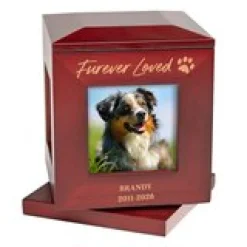 Furever Loved Rotating Photo Pet Urn