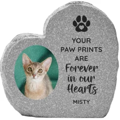 Furry Memories Photo Standing Garden Stone