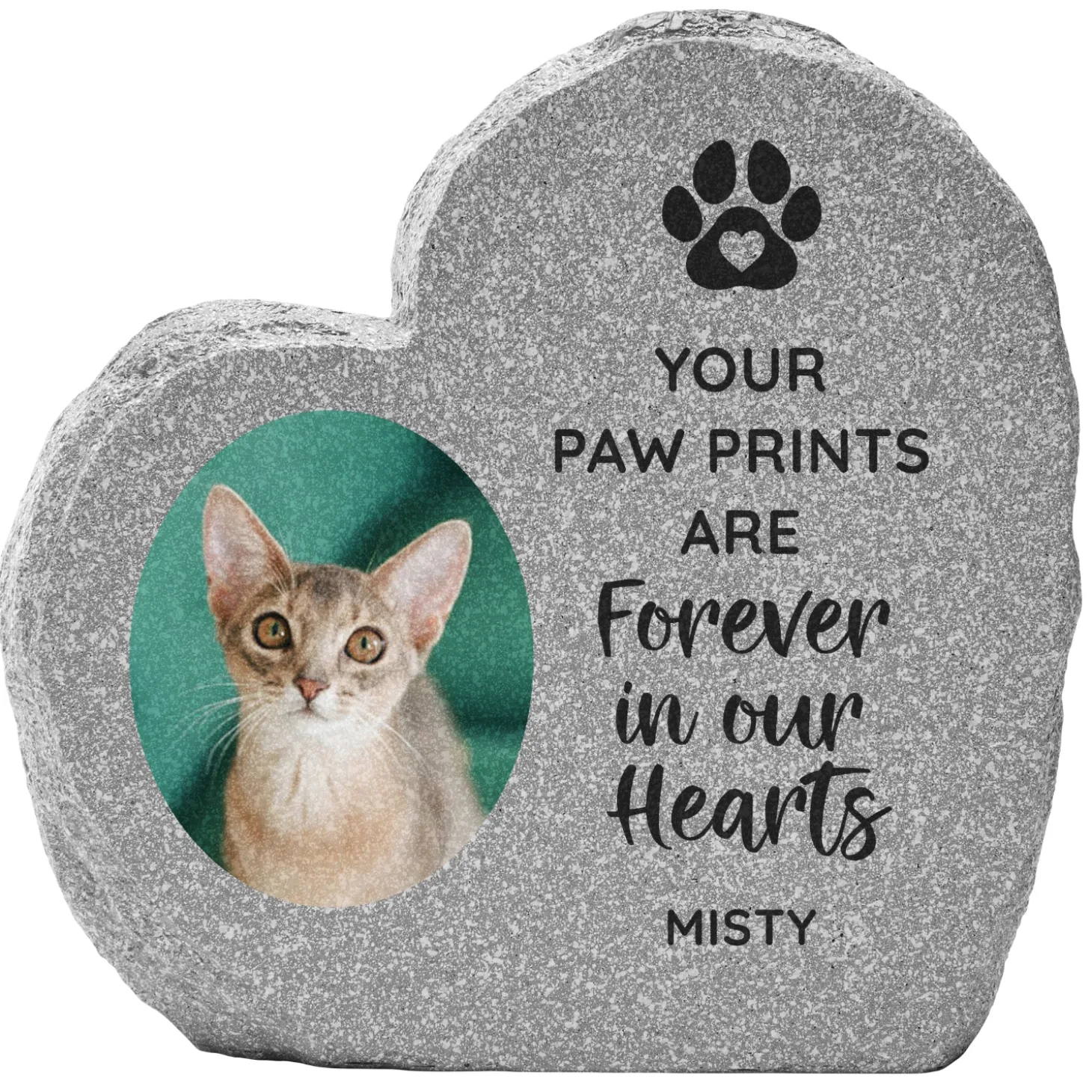 Furry Memories Photo Standing Garden Stone