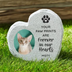 Furry Memories Photo Standing Garden Stone