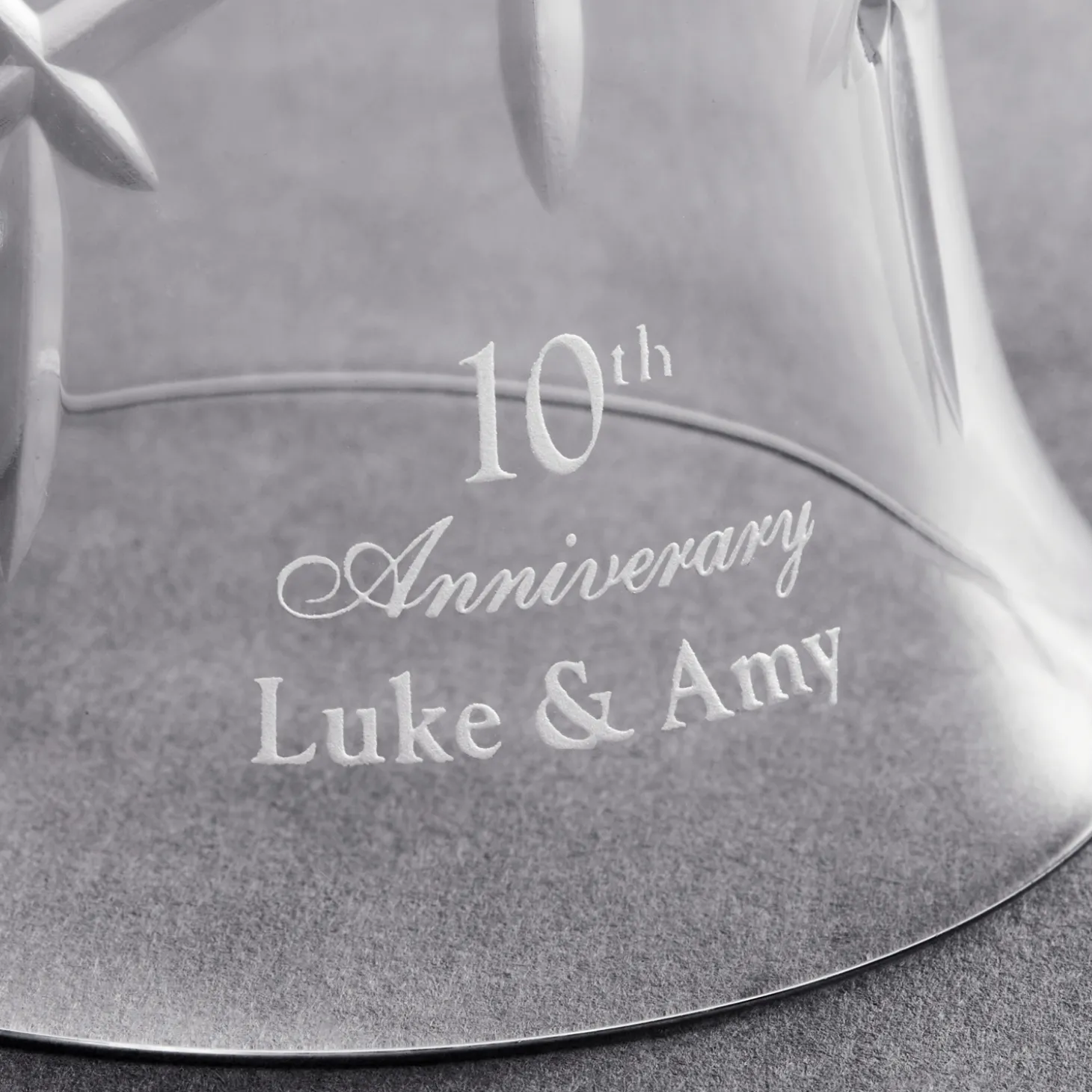 Galway Crystal Wedding Keepsake Bell