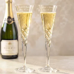 Galway European Crystal® Romance Toasting Flutes