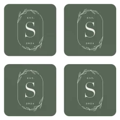 Garden Initial Coasters