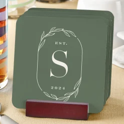 Garden Initial Coasters