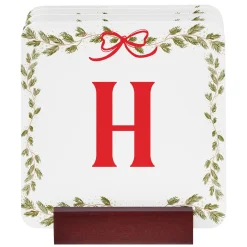 Garland Bow Initial Coaster