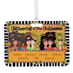Gathering of the Goddesses Luggage Tag by Suzy Toronto