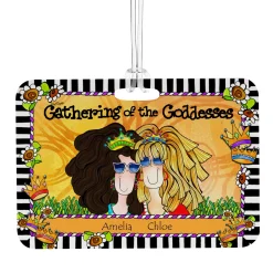 Gathering of the Goddesses Luggage Tag by Suzy Toronto