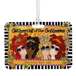 Gathering of the Goddesses Luggage Tag by Suzy Toronto