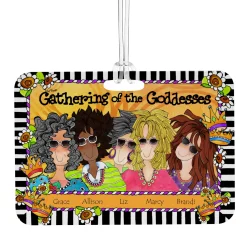 Gathering of the Goddesses Luggage Tag by Suzy Toronto