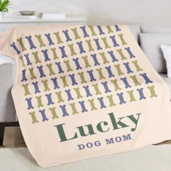 Geometric Bones Plush Blanket
