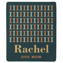 Geometric Bones Plush Blanket