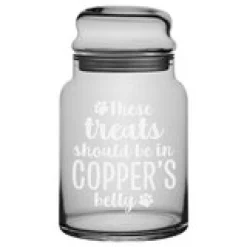 Get in My Belly Glass Treat Jar