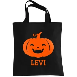 Ghostly Ghouls Halloween Reflective Black Treat Bag
