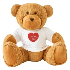 Giant Plush Teddy Bear Gram Playful Hearts Collection