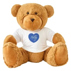 Giant Plush Teddy Bear Gram Playful Hearts Collection