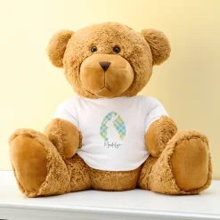 Giant Plush Teddy Bear Gram Plaid Egg T-Shirt