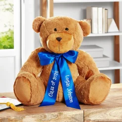 Giant Plush Teddy Bear with Personalized Ribbon