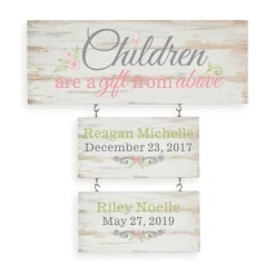 Gift From Above Hanging Wood Wall Art