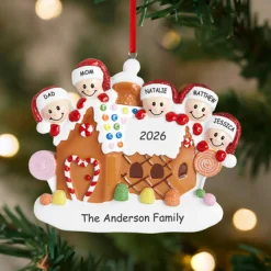 Gingerbread House Family Ornament