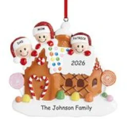 Gingerbread House Family Ornament
