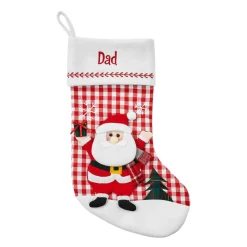 Gingham Character Stocking