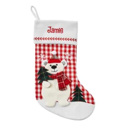Gingham Character Stocking
