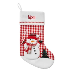 Gingham Character Stocking