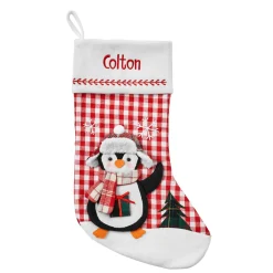 Gingham Character Stocking