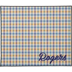 Gingham Pattern Photo Picnic Blanket