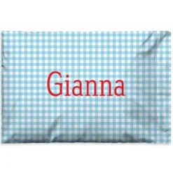 Gingham Print Pillowcase