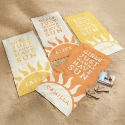 Girls Just Wanna Have Sun Beach Towel