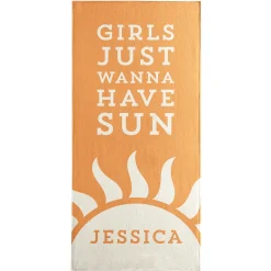 Girls Just Wanna Have Sun Beach Towel