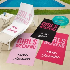 Girls Weekend Beach Towel