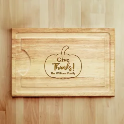 Give Thanks! Maple Wood Cutting Board