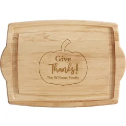 Give Thanks! Maple Wood Cutting Board