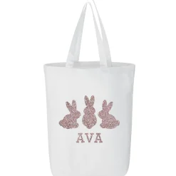 Glitter Bunny Buddies Tote Bag