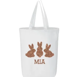 Glitter Bunny Buddies Tote Bag