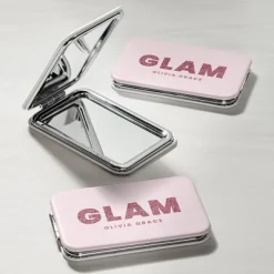 Glitter Glam Rectangle Purse Mirror