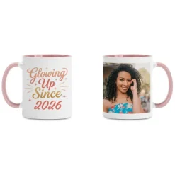 Glowing Up Since Photo Mug