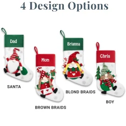 Gnome Family Plush Stocking