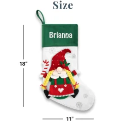 Gnome Family Plush Stocking