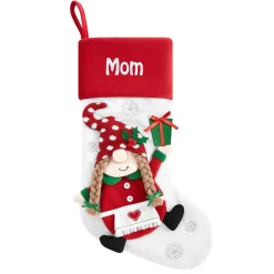 Gnome Family Plush Stocking
